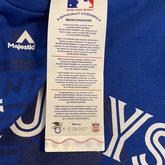 NWT Blue Jays Majestic T-Shirt Mens Size S - Picture 5 of 6